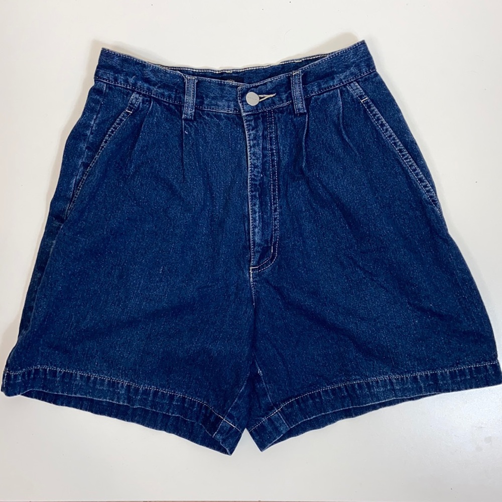 Dockers I Vintage High Waist Denim Mom Shorts 6